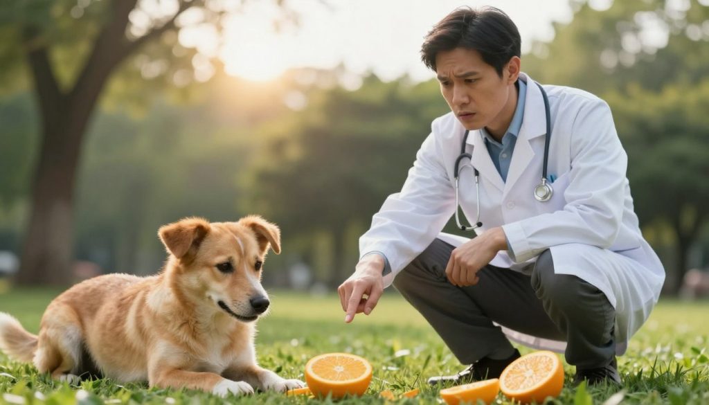 risks of oranges for dogs