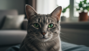 why does my cat stare at me