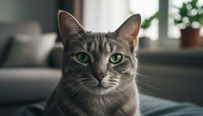 why does my cat stare at me